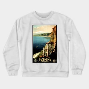 TAORMINA Italia Sicily Seaside Vintage Italian Travel Crewneck Sweatshirt